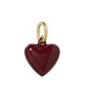 HAPPY HEART CORD CHARM BRACELET - Brown