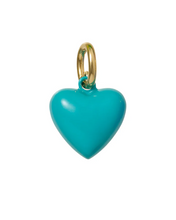 HAPPY HEART CORD CHARM NECKLACE - Black