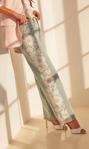 JETHRO LACE COMBO DENIM