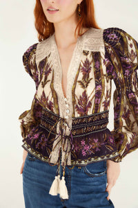SAND EMBROIDERED BLOUSE