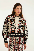 STRIPES WINTER TAPESTRY KNIT SWEATER