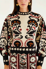 STRIPES WINTER TAPESTRY KNIT SWEATER