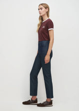 FAVORITE DAUGHTER RINGER TEE - Burgundy/White