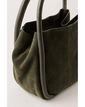 BARLOW SUEDE BUCKET BAG - Dark Olive