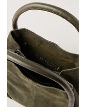 BARLOW SUEDE BUCKET BAG - Dark Olive