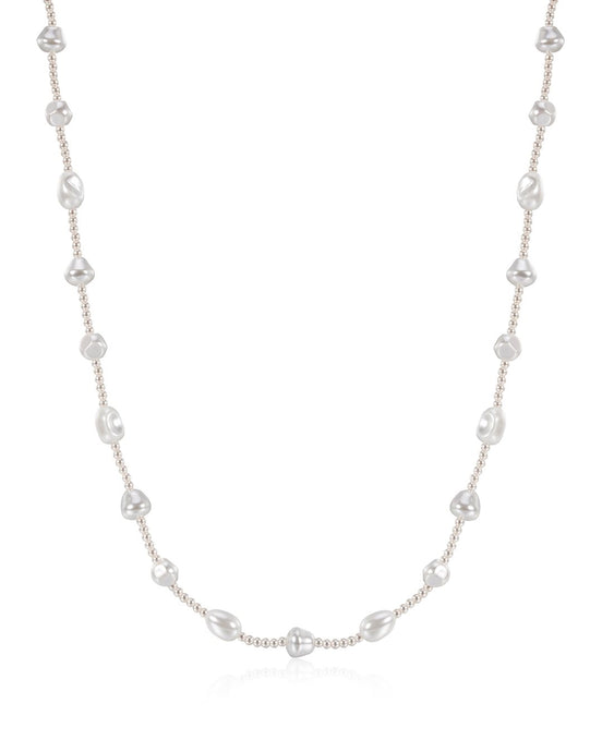 THE PEARL BELLY CHAIN - White