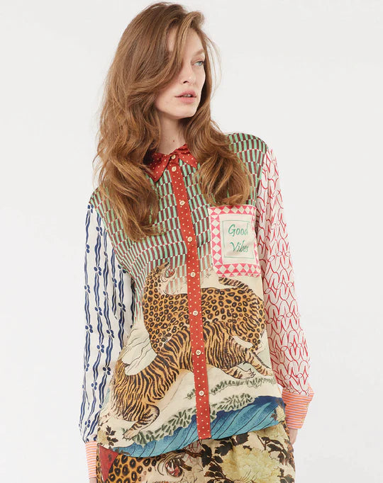 ISABEL TIGER PRINT SHIRT