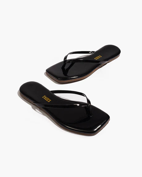 SQUARE TOE LILY - Black Gloss