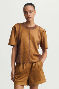 INTI TOP - Amber Suede