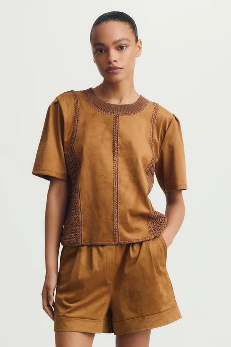 INTI TOP - Amber Suede