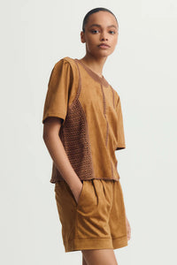 INTI TOP - Amber Suede