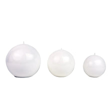 BALL CANDLE LARGE - White