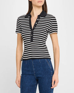 KEARNEY TEE - Black and White Stripe