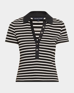 KEARNEY TEE - Black and White Stripe