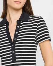 KEARNEY TEE - Black and White Stripe