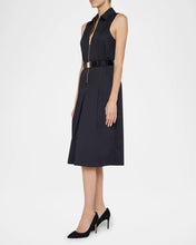 KYLO BELLTED SHIRT DRESS - Black