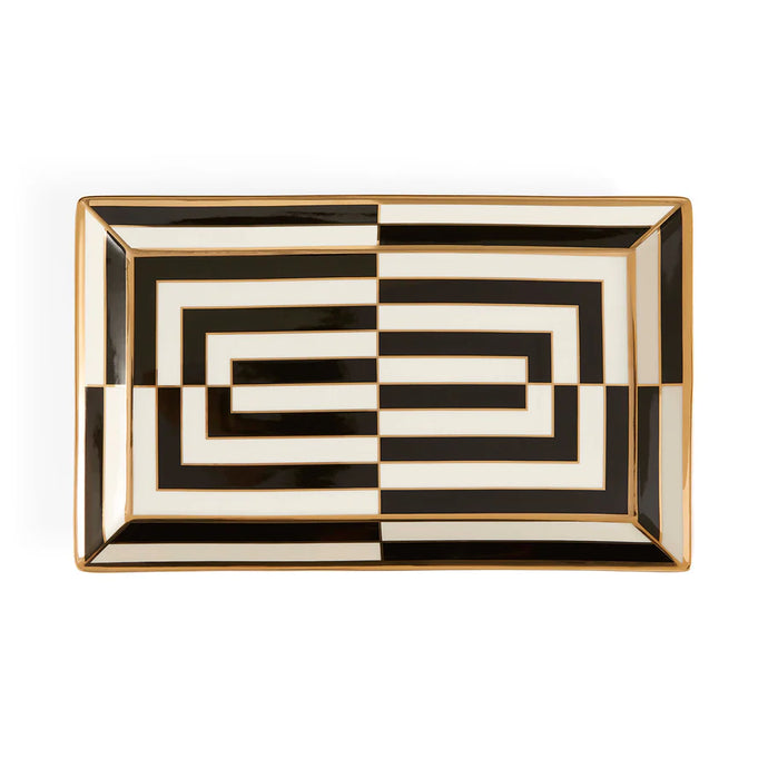 OP ART RECTANGLE SERVING TRAY