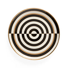 OP ART ROUND SERVING TRAY