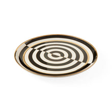 OP ART ROUND SERVING TRAY