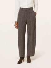 EDITA PANT - Mouline Check Brown
