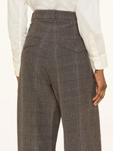 EDITA PANT - Mouline Check Brown