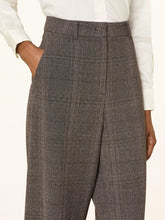 EDITA PANT - Mouline Check Brown