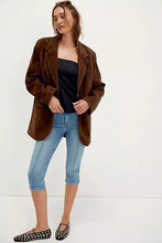 PAPER CUT VEGAN BLAZER - Brown Bear