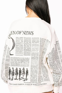 QUEEN OF NEWS SWEATSHIRT