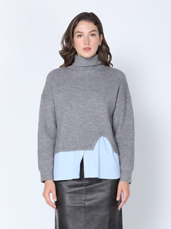 SLIT LAYERED SWEATER