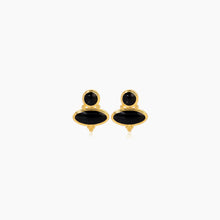 ROMY EARRINGS - Black/Gold