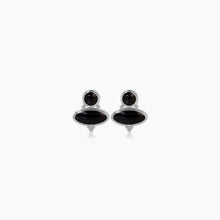 ROMY EARRINGS - Black/Silver