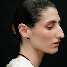 ROMY EARRINGS - Black/Silver