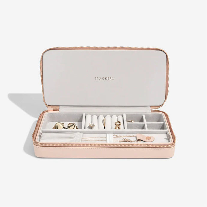 SLEEK TRAVEL JEWELRY BOX - Blush