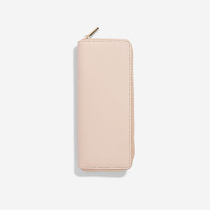 TRAVEL JEWELRY ROLL - Blush Pink