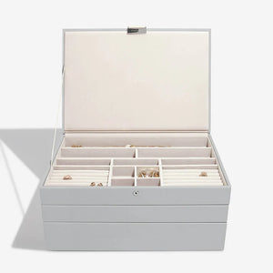 SUPERSIZED SET OF 3 JEWELRY BOX - Pebble Grey