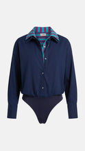 UPTOWN BODYSUIT - Navy/Potter Stripe